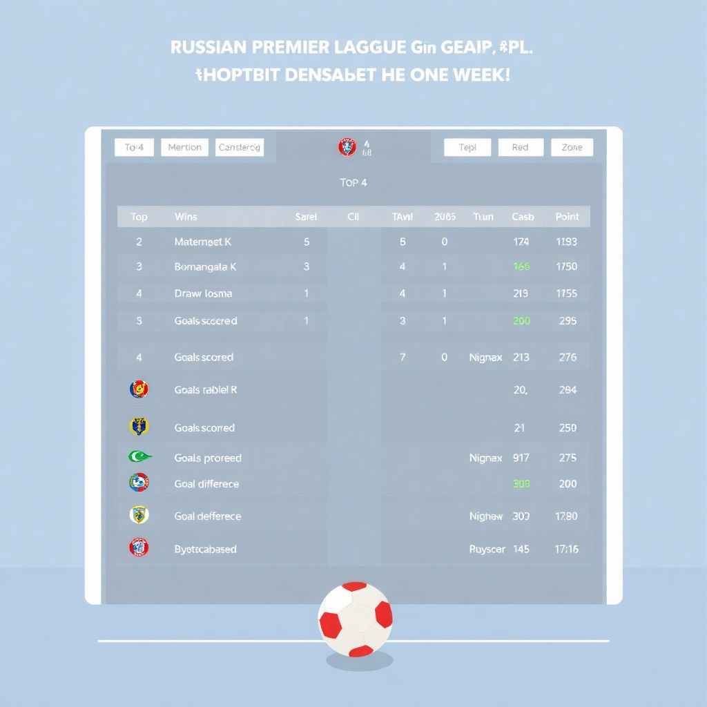 Как менялись турнирные таблицы РПЛ за последние 7 дней и что это значит