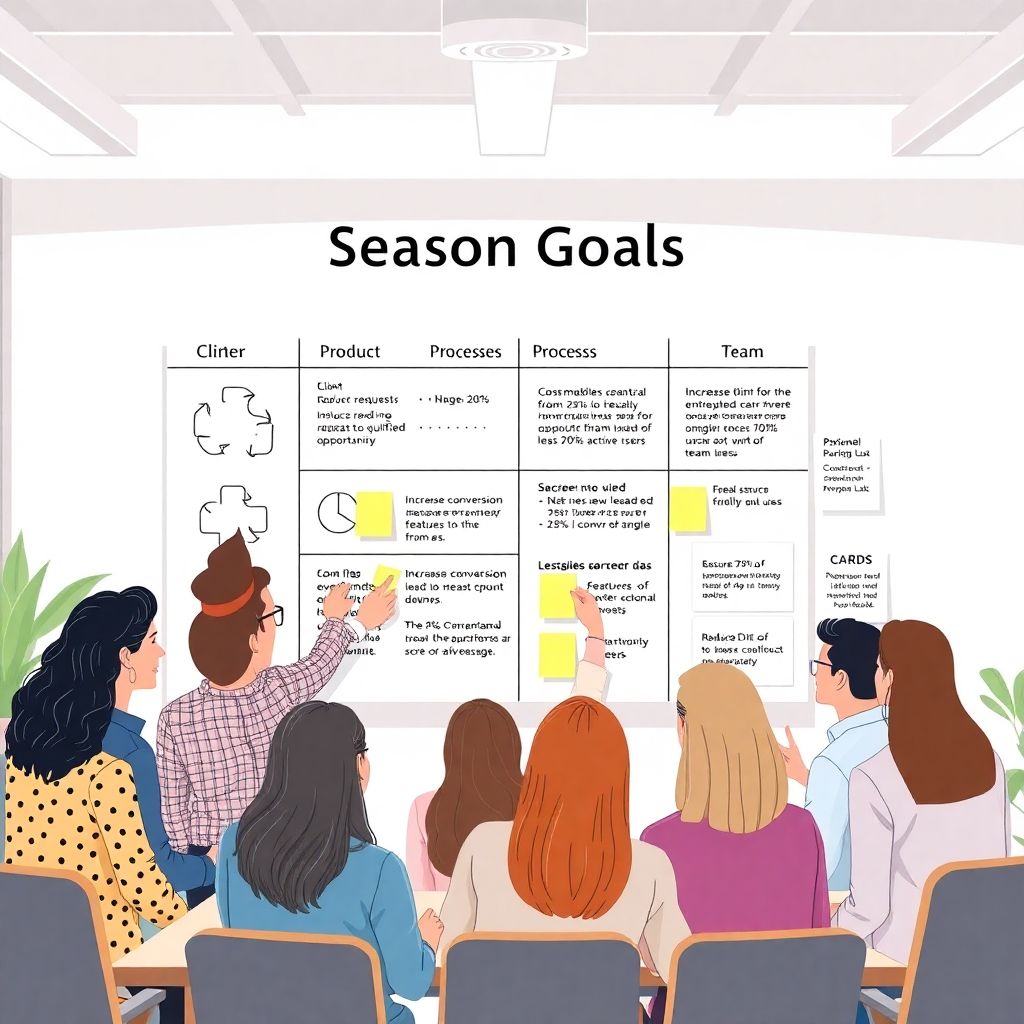 Командные цели на сезон и путь к ним: как спланировать успешный год