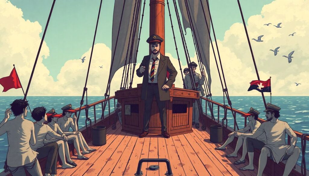 Психологический портрет успешного капитана - иллюстрация