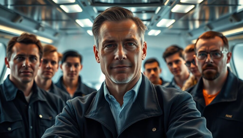 Психологический портрет успешного капитана - иллюстрация