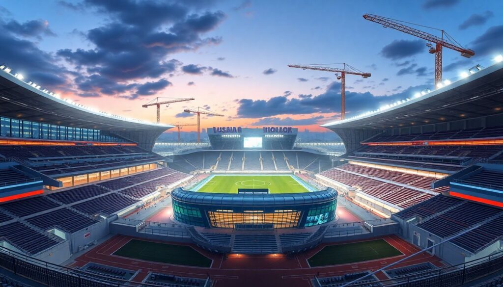 История становления стадионов в России - иллюстрация