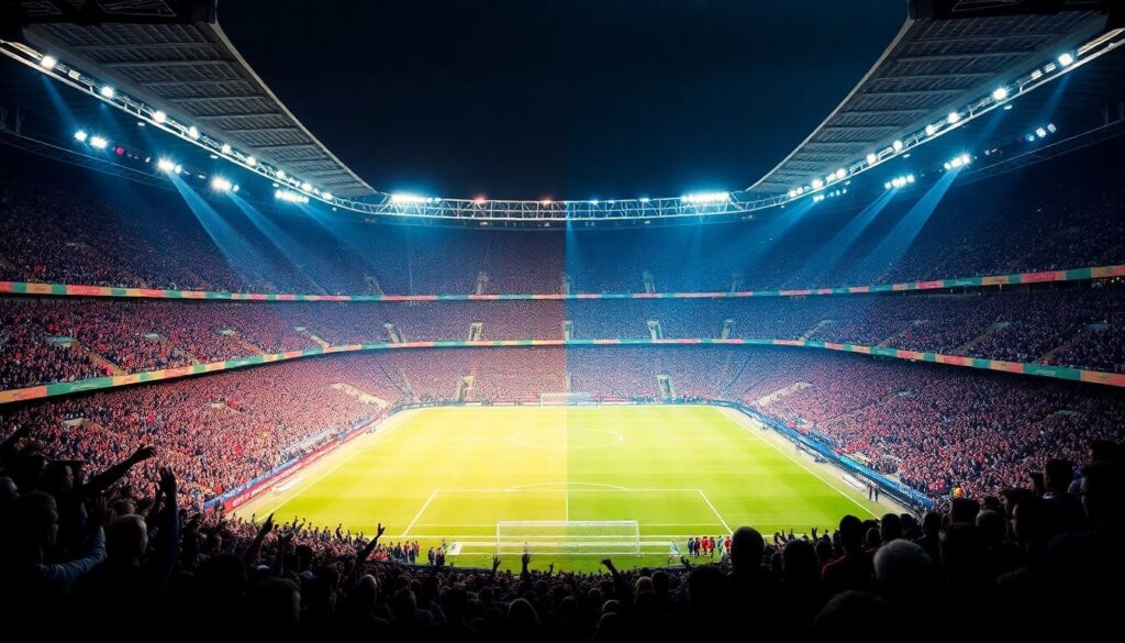 Разбор матчей на выезде и дома с разных ракурсов - иллюстрация